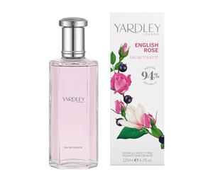 Yardley London English Rose EDT 50 ml | Floral Perfume with Notes of Magnolia and Violet, Fragrant Rose Scent, Long Lasting Eau de Toilette, Vegan, For Women