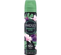 Yardley London Magnolia and Fig Body Spray, Floral Body Spray for Women with Notes of Bergamot and Blackcurrant, Magnolia Body Mist for Women 75ml