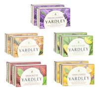 Yardley London Soap Bath Bar Bundle - 10 Bars: English Lavender, Oatmeal and Almond, Aloe and Avocado, Cocoa Butter, Lemon Verbena 4 Ounce Bars (Pack of 10, Two of each)
