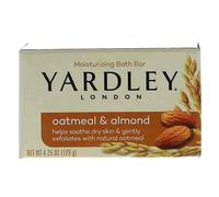 Yardley Naturally Moisturizing Bath Bar 4.25 oz ea, Oatmeal & Almond