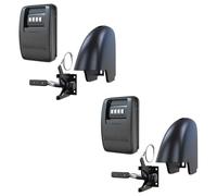 Yardlock Keyless Gate Lock - Secure Fence Lock and Latch - Strong Durable System XLB - Black Heavy Duty - 2-Pack