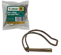 YARDMAN 10-pcs Pipe Tube Linch Lynch Pin 6mm x 45mm for 40mm Shaft Lock Clip
