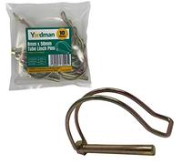 YARDMAN 10-pcs Pipe Tube Linch Lynch Pin 8mm x 50mm for 45mm Shaft Lock Clip