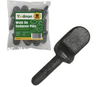 YARDMAN 12mm Tailboard Hinge Gudgeon Pins Truck Trailer Tailgate Horsebox Dropside Pin - Self Coloured Steel - 10 Pack