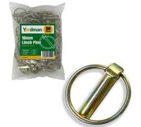 YARDMAN Lynch Pin Set - 50-Piece 10mm Linch Pins - Trailer Tractor Safety Pins