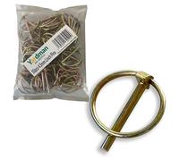 YARDMAN Lynch Pin Set - 50-Piece 4.5mm Linch Pins - Trailer Tractor Safety Pins