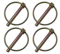 YARDMAN Lynch Pins 4-Pcs 9.5mm Linch Pins - 78mm Pin Drop Trailer Tractor Safety Fastener