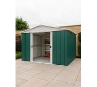 Yardmaster 10 X 10 Ft Apex Roof Metal Shed Green