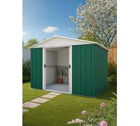 Yardmaster 10 X 8 Ft Apex Roof Metal Shed Green