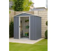 Yardmaster 6Ft X 7Ft Castleton Apex Roof Metal Shed One Colour