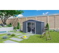 Yardmaster Castleton 10x8 Apex Metal Garden Shed - With Internal Floor Frame