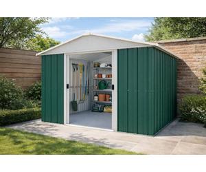 Yardmaster Emerald Deluxe Metal Shed 108Geyz