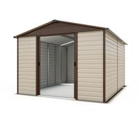YardMaster Extra Tall Metal Shiplap Shed - 10 x 12ft