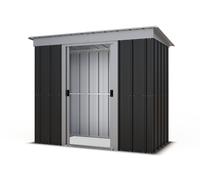 YardMaster Metal Castleton Pent Garden Shed - 8 x 4ft