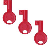 YARDPOEM Fire Alarm Test Keys, 3-Pack Universal Reset Keys for Break Glass Call Points & Alarm Panels, Durable Plastic Tool for Routine Testing and Maintenance