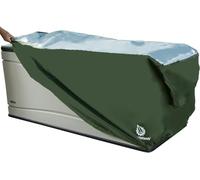 YardStash Heavy Duty Waterproof Deck Box Cover Protects from Outdoor Rain Wind and Snow. Extends Lifetime of Storage Box with UV Protected Rip-Stop 210D Heat Shield 600D Polyester
