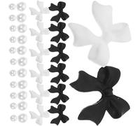 Yardwe 1 Box Nail Art Ornaments Fingernail Patch Plastic Pearl Bowknot Flower Nail Charms for DIY Manicure for Dating and Work