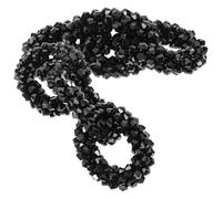 Yardwe 1 Pair Black Glass Shoe Charms for Women, Flexible and Practical Shoe Clips Delicate Design, for Banquet or Birthday Decoration