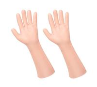 Yardwe 1 Pair Long Moisturizing Gloves for Intensive Hydration Treatment, Reusable Sebs Material Hand Covers for Softening Dry and Cracked Skin, Suitable for Exfoliation and Moisturizing