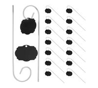 Yardwe 1 Set Acrylic Plant Tags: Reusable Gardening Labels with Metal Shepherd Hooks - Writable Planter Tags for Flower Pots and Vegetable Gardens