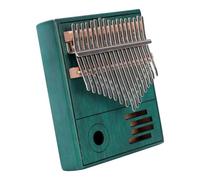 Yardwe 1 Set Delicate Keys Kalimba Finger Piano Peacock Blue Full Veneer Solid for Beginners Music Lovers Ergonomic Design Fast Conduction No Bad Voice Quality