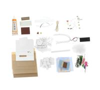 Yardwe 1 set DIY Miniature House Model Kit Puzzle Assembling for Fun Educational Activity for Girl Birthday Encourages Imaginative Play and Parent Interaction