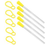 Yardwe 1 Set Durable Triangle Iron Sticks Mallets Professional Hand Percussion Tool for Musical Instruments Design for Students Professionals