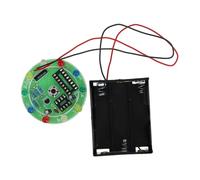 Yardwe 1 Set Educational DIY Electrical Circuit Kit with Draw Wheel LED Lights Interactive Assembly for Soldering Practice and Engaging Games Fun Science Experiment
