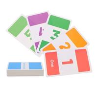 Yardwe 1 set Educational Flash Cards for Learning Numbers Shapes Animals Abcs Fun Visual Learning for Years Interactive Play for Cognitive Development