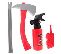 Yardwe 1 Set Fireman Cosplay Props Set of Realistic Fire Extinguisher Tools for Pretend Play Indoor Role Playing Firefighter Equipment Develop Imagination Communication Skills