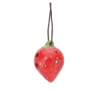Yardwe 1 Set Lovely Strawberry Ocarina for Beginners Unique Fruit Shaped Wind Instrument Durable and Creative Design for Young Musicians Easy Practice Ocarina Random Color