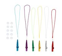 Yardwe 1 Set Metal Kazoo with Extra Membranes Easy to Learn Musical Instrument for Adults Includes Lanyards Ukulele Partner for Fun
