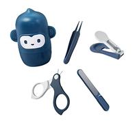 Yardwe 1 Set Nail Care Nail Clippers Scissors Tweezers Manicure Newborns Shower Monkey Design