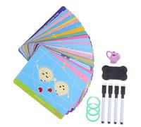 Yardwe 1 Set Pen Line Training Card Preschool Educational for Erasable Handwriting Practice Fun Learning Tool with Cartoon Designs for Concentration and Skill Development