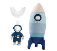 Yardwe 1 Set Rocket Stacking Set Educational Silicone for Color Shape Cognitive Game Fun Interactive Learning for Boys Family Activity