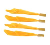 Yardwe 1 Set Satin Kuaiban Clappers Durable Bamboo Castanets for Smooth Edges Sound for Early Learning and Musical Play
