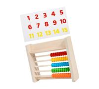 Yardwe 1 Set Wooden Abacus for Beads Math Calculation Early Learning Educational Tool for Developing Hand Eye Coordination and Arithmetic Skills