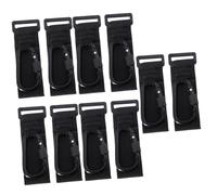 Yardwe 10 pcs Non Slip Stroller Hooks Heavy Duty Bag Hangers for Pram Pushchair Clips with Locking D Shape Design Multipurpose Nursery and Car Storage Accessories Each Supports Up