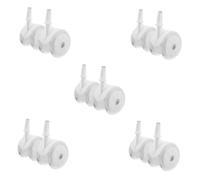 Yardwe 10 pcs Replacement Wheels for Walkers Plastic Wheelchair Parts for Smooth Safe Mobility and Easy Installation Compatible with Walking Aids and Carriages