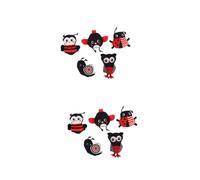 Yardwe 10 pcs Soft Plush Animal Finger Puppets for Boy Girl Year Old Chewable Teething with Cute Cartoon Characters for Sensory Development and Hand Eye Coordination