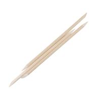 Yardwe 100 Pcs Wooden Nail Cuticle Pushers for Nails with Pointed and Flat Ends, Dead Skin Grinding and Uneven Surface Shaping Manicure Tools Suitable for Home and Beauty Shop Use