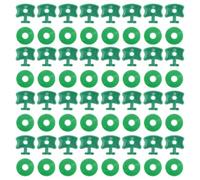 Yardwe 100 Sets Plastic Fixing Hooks for Greenhouse Shade Cloth and Shed | Green Multi-configurable Assembly, Strong Bearing Capacity, Quick Setup for Nursery Staff, Orchard Workers Outdoors