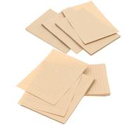 Yardwe 100 Sheets Retro Kraft Writing Letter Papers with Lined and Blank Specifications, Khaki Vintage Paper Stationery for Poems and Most Occasions, Smooth Writing and Expressing