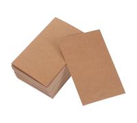 Yardwe 100pcs Blank Greeting Graffiti Postcard Message Cards, Creative Classical Brown Paper with Good Texture and Easy to Write, for Word Recognition Card and Scrapbook