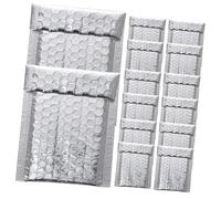 Yardwe 100pcs Bubble Mailers Self Seal Shipping Packaging Bags Silver Pe Bubble Lined Construction Wear-Resistant Extra Protection for Shops Moving