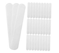 Yardwe 100pcs Disposable Collar Sweat Patches Self-adhesive Shirt Neck Liner Pads for Sweat Absorbing Protecting against Stains under Hat Brim