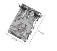 Yardwe 100pcs Halloween Drawstring Organza Bags Candy Bundle Pockets Cloth Gauze Pouches for Halloween Party Treats and Sweet Storage Gift Wrapping Supplies