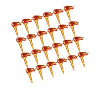 Yardwe 100pcs Inflatable Torch Balloon Large Realistic Flame Cheering Props for Medieval Party Sports Events Performance Accessories