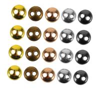 Yardwe 100PCS Mini Metal Retro Doll Buttons Small Sewing Craft Accessories for Doll Clothes Vintage Style in Gold Silver Gunmetal Easy to Sew for DIY Garment Embellishment
