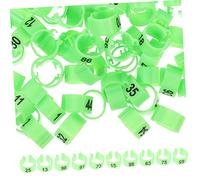 Yardwe 100pcs Pigeon Leg Bands for Identification Easy to Use Bird Markers for Private Pigeons Lightweight and Portable for Poultry and Breeds Differentiation